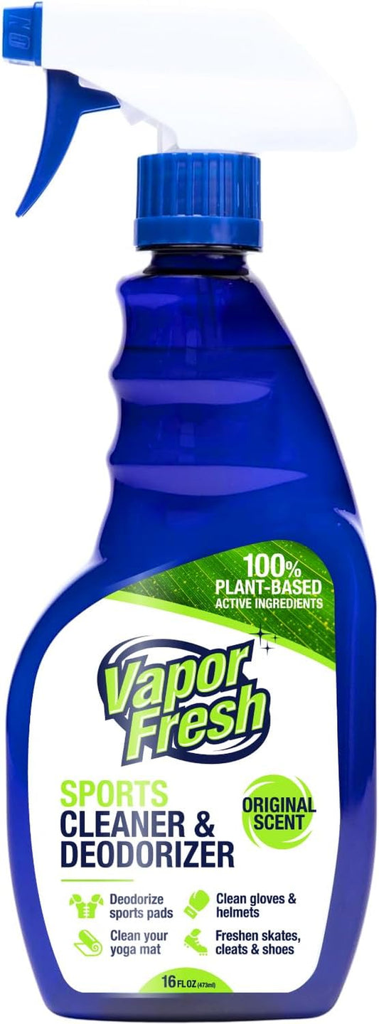 Cleaning Spray for Sports and Gym Equipment - Shoe Deodorizer, Yoga Mat Cleaner, Boxing Glove Deodorizer - Natural and Plant Based, 16 Fl Oz (1-Pack)
